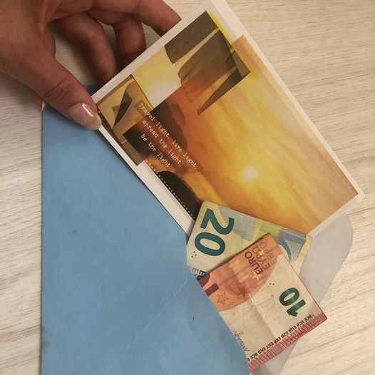 Happy customers postcard Betaling Blije klant